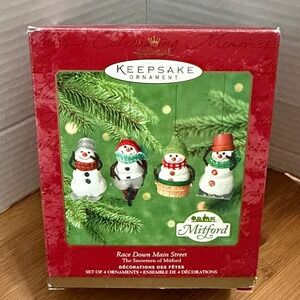 Hallmark Keepsake Ornament Race Down Main Street The‎ Snowmen of Mitford 2000